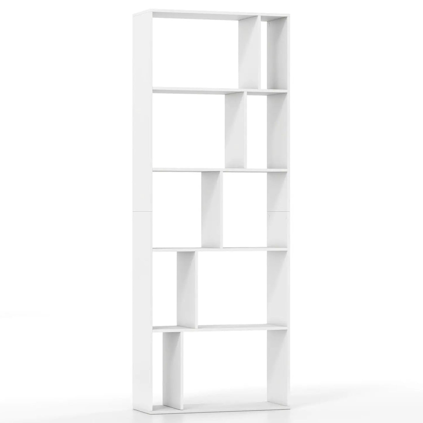 5-Tier Bookshelf with Open Back and Anti-Tipping