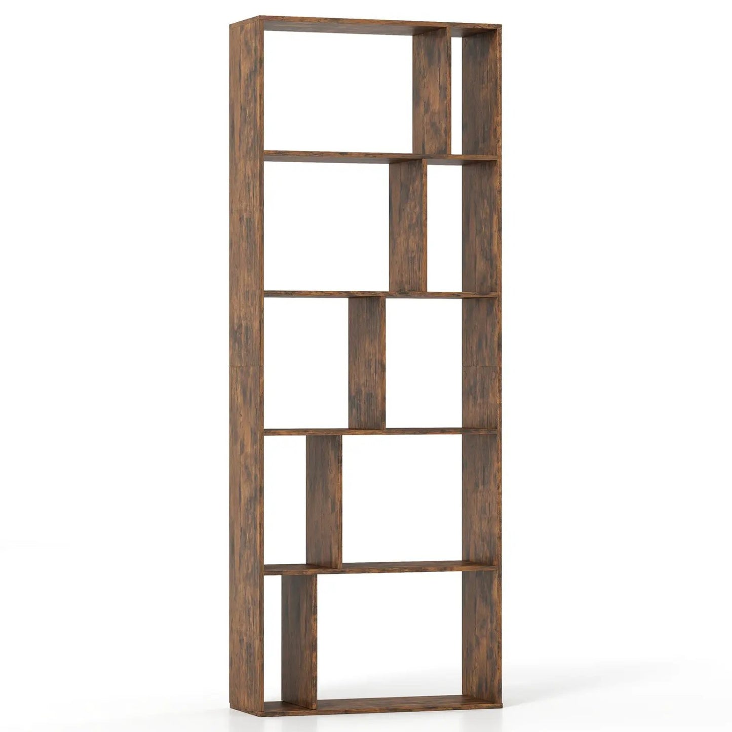 5-Tier Bookshelf with Open Back and Anti-Tipping