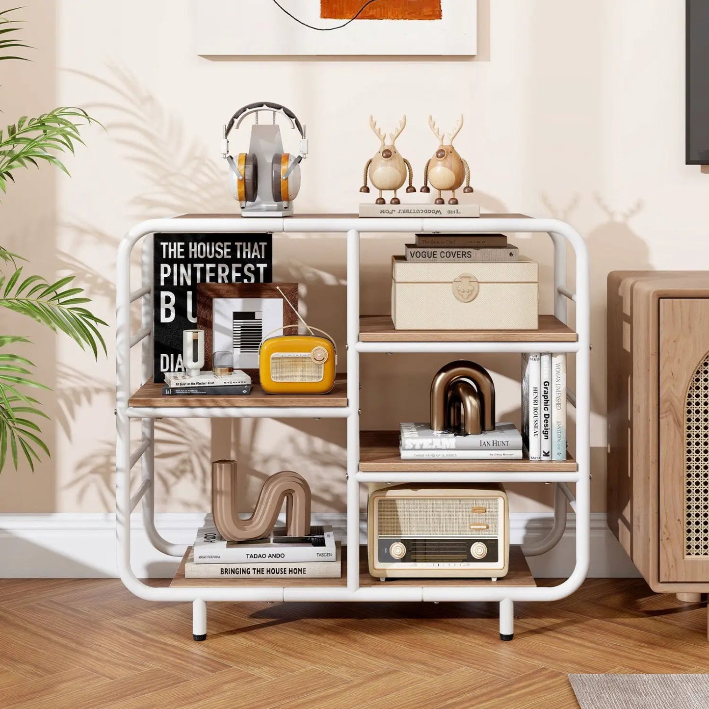 5 Tier Storage Organizer Open Book Shelf