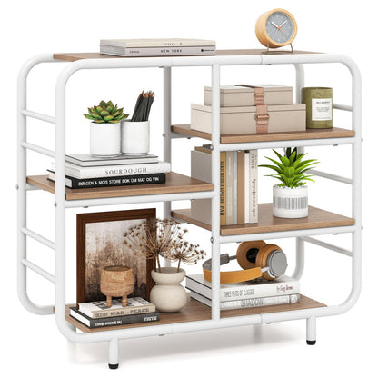 5 Tier Storage Organizer Open Book Shelf