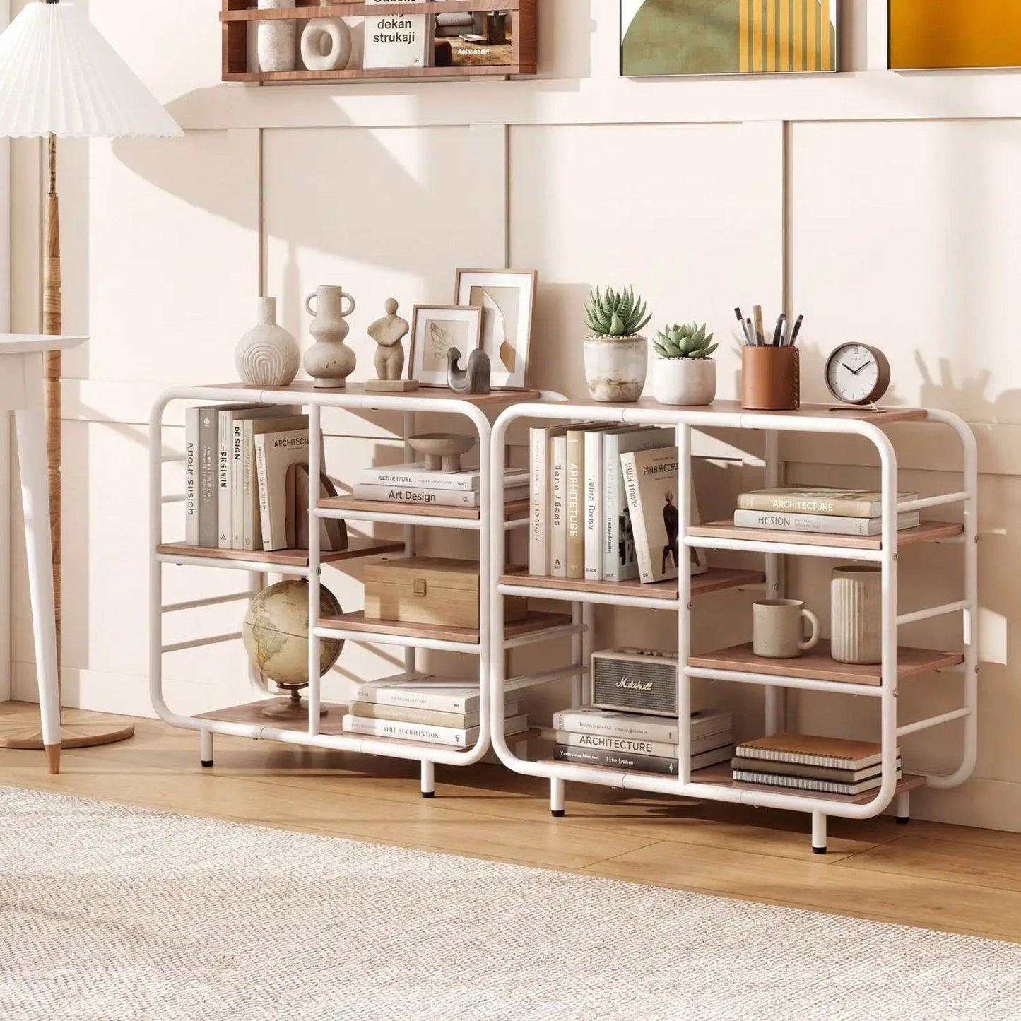 5 Tier Storage Organizer Open Book Shelf