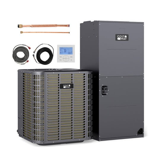 5 Ton 17 SEER2 Central Air Conditioner Heat Pump System with Multi-Position Air Handler Unit - Tampa Home & Garden Store