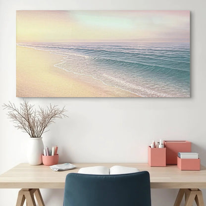 Beachside Bliss Coastal Wall Art canvas pastel seascape by Tailored Canvases on Tampa Home & Garden Store