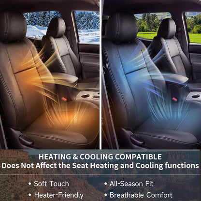 Umbrauto seat cover for Toyota Tacoma two-tone leather with heat and cooling visuals on Tampa Home & Garden Store