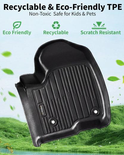 Umbrauto floor mat in black all-weather TPE with deep channel tread and raised edge on Tampa Home & Garden Store