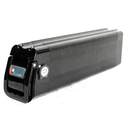 EUNORAU seat tube e-bike battery with blue display, black lithium pack on Tampa Home & Garden Store