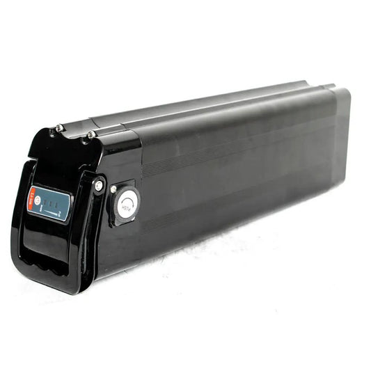 EUNORAU seat tube e-bike battery with blue display, black lithium pack on Tampa Home & Garden Store