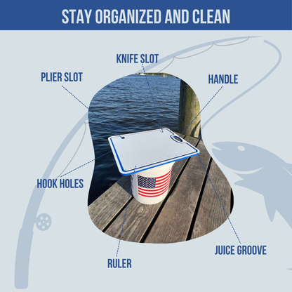 Trapski Rugged Fishing Bucket and Cooler Board