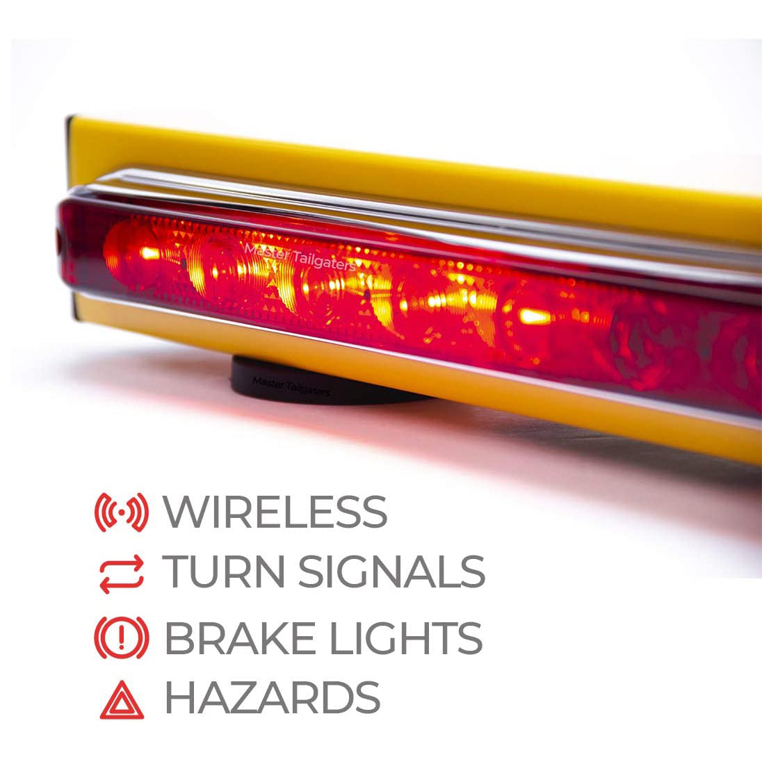 Master Tailgaters 19in wireless magnetic tow light bar with bright red LED on Tampa Home & Garden Store