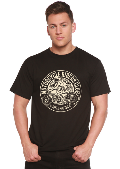Motorcycle Riders Club graphic T-shirt black bamboo viscose/organic cotton by Spun Bamboo on Tampa Home & Garden Store