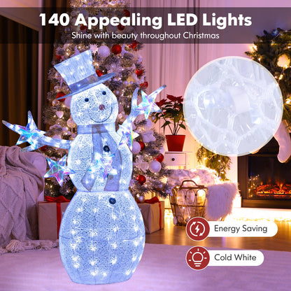 5 ft DirectDeals pre-lit snowman snow globe with star accents, icy blue LEDs on Tampa Home & Garden Store