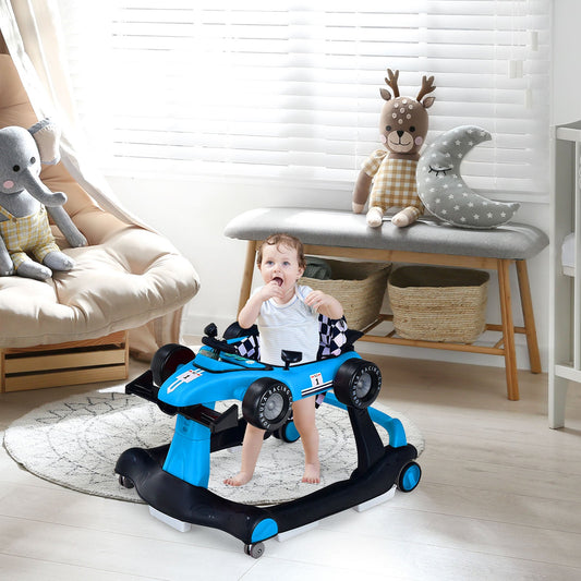 5-in-1 Baby Walker with Adjustable Height and Speed for Boys Girls 6-18 Months - Tampa Home & Garden Store