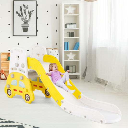 5 in 1 Convertible Toddler Slide Set Kids Art Easel with Stool and Book Rack - Tampa Home & Garden Store