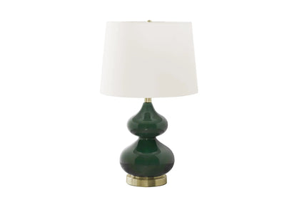 Contemporary Glass Table Lamp with Double Gourd