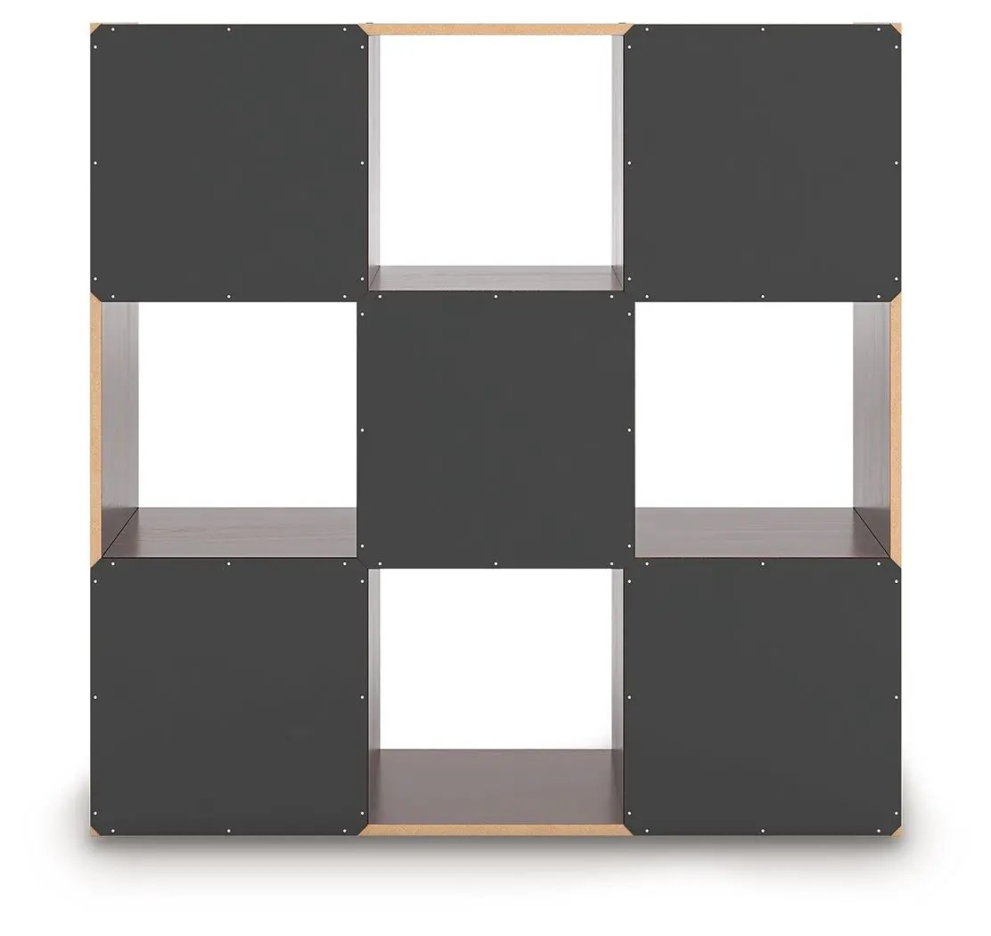 Glosmount Cube Organizer by Unique Piece Furniture with dark charcoal panels and wood trim on Tampa Home & Garden Store
