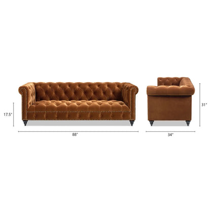 Alto Tufted Chesterfield Sofa With Hardwood Frame