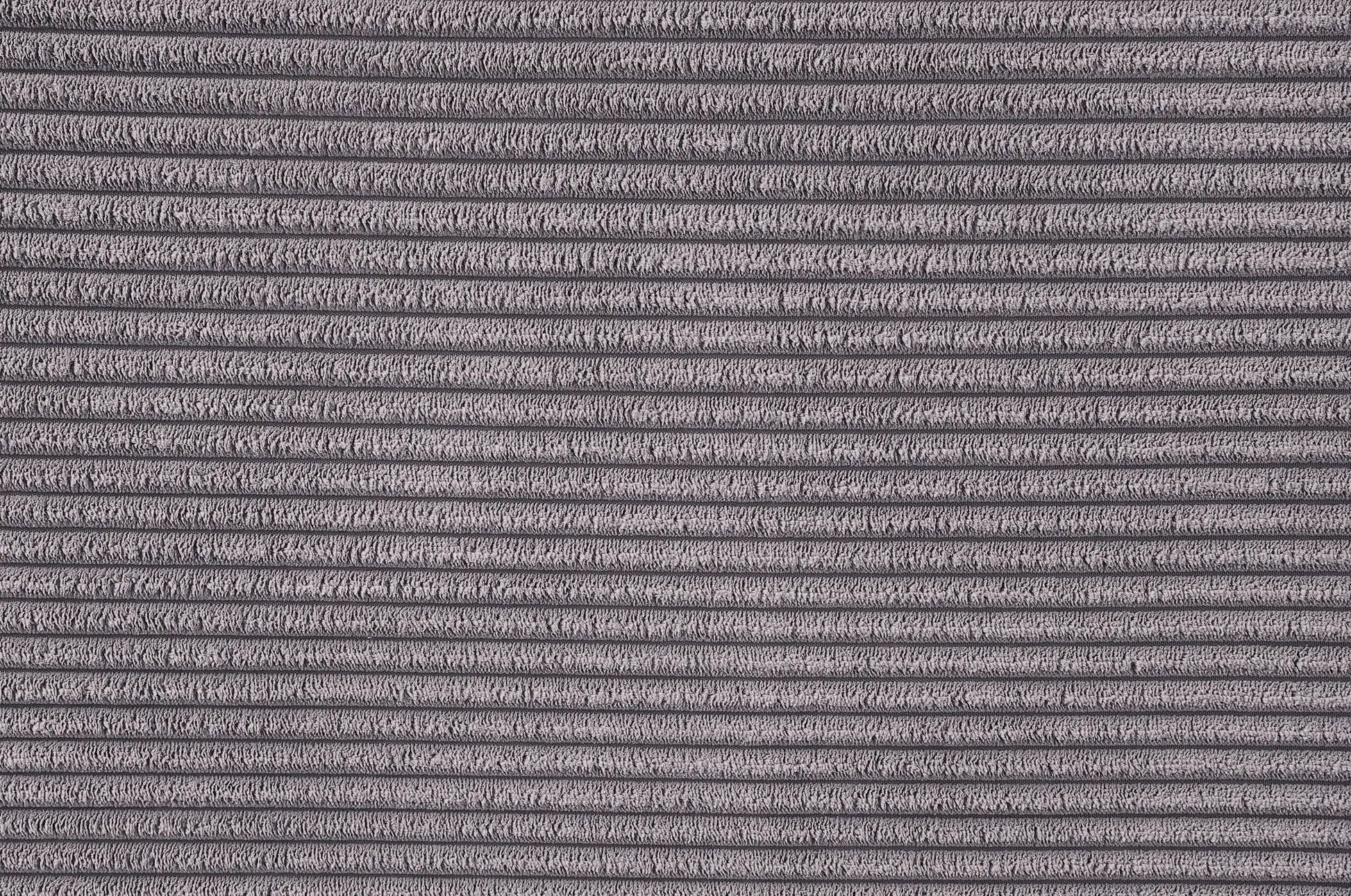 Cadenza corduroy sofa gray upholstery fabric close-up texture on Tampa Home & Garden Store
