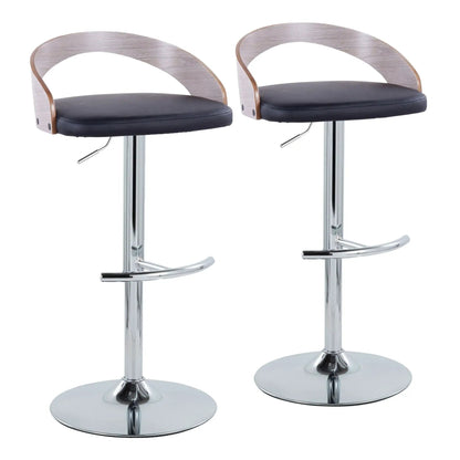 Grotto Adjustable Barstool with Swivel Footrest