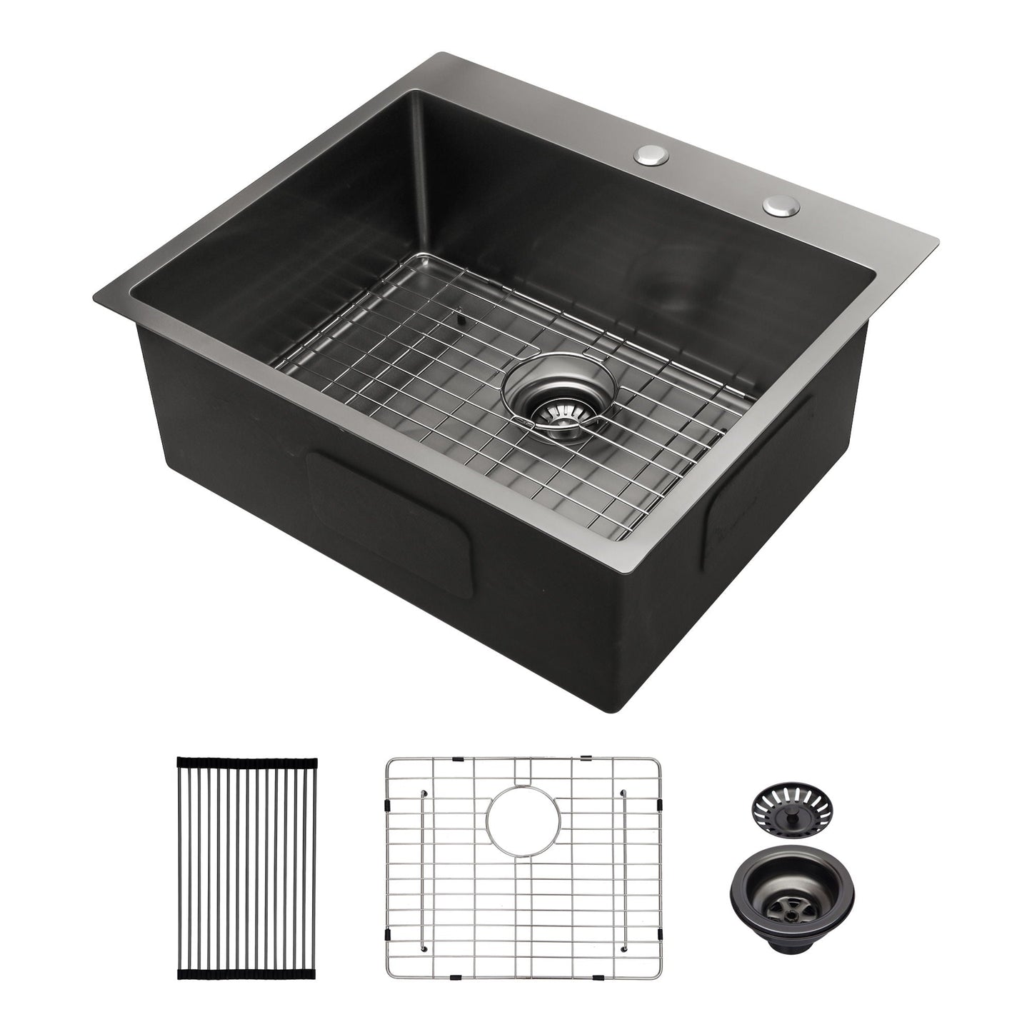 Topmount Sink 16 Gauge and Single Bowl Steel