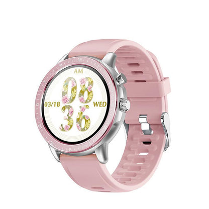 Stevvex pink sport smart watch with heart rate monitor, waterproof, silicone strap on Tampa Home & Garden Store