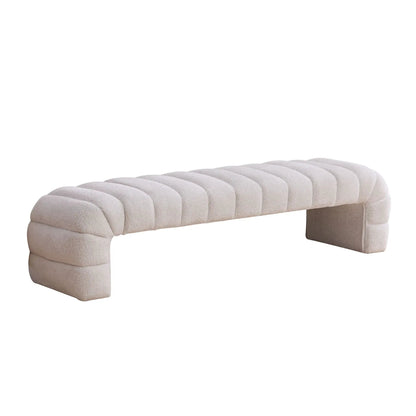 Modern Upholstered Bed Bench with Channel Tufted
