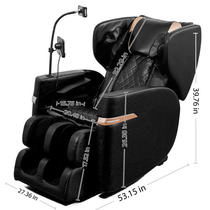 Massage chair recliner black with zero-gravity and full-body air pressure HouseOfZazla on Tampa Home & Garden Store