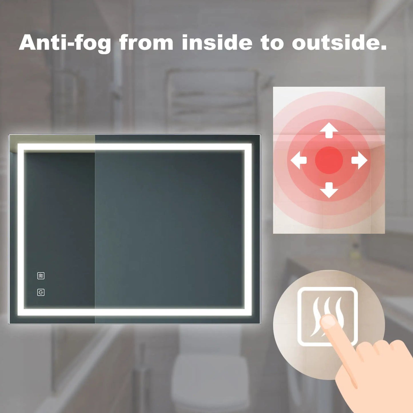Bathroom Vanity Mirror With Lighting Anti Fog