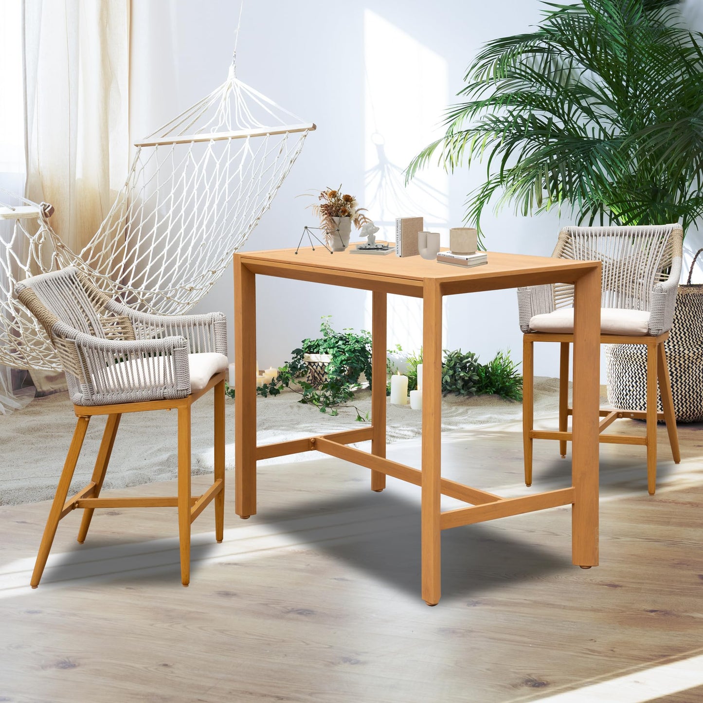 Sturdy And Weatherproof Outdoor Bar Table