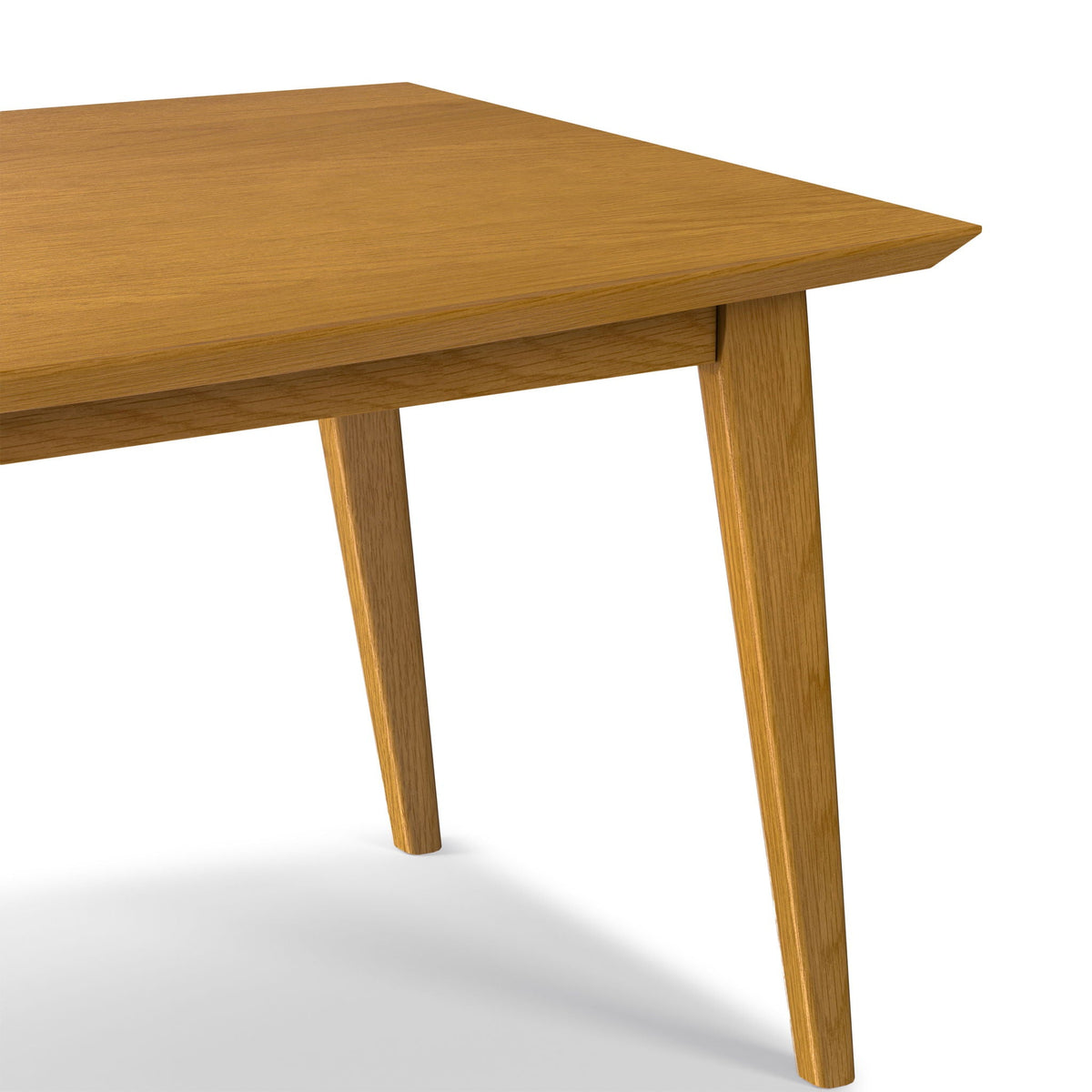 Rectangular dining table in light brown wood finish with visible grain and sturdy legs HouseOfZazla on Tampa Home & Garden Store