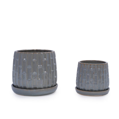 Handmade Ceramic Garden Pot and Planter Set