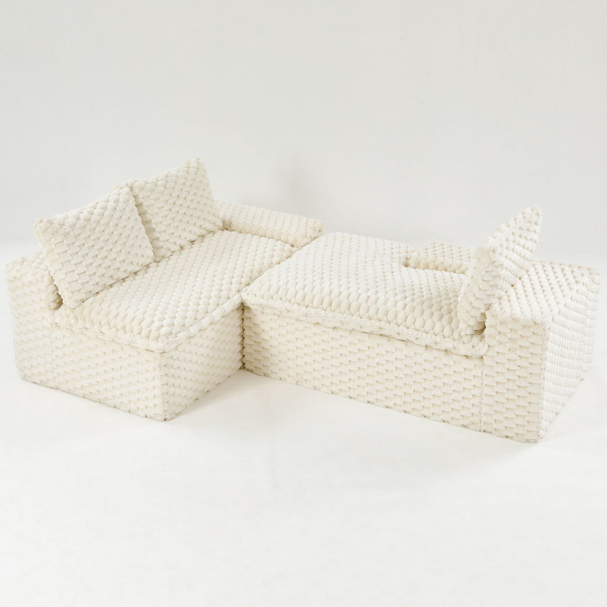 Modular Convertible Sofa and Twin Chaise Lounge