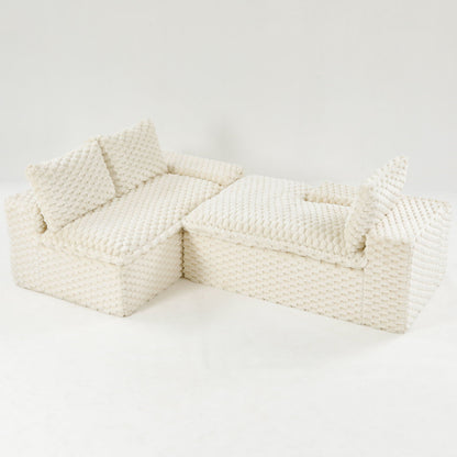 Modular Convertible Sofa and Twin Chaise Lounge