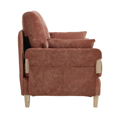 Mid Century Modern 3 Pillow Foldable Sofa Bed