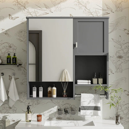 Modern Wall Mounted Bathroom Cabinet With Mirror