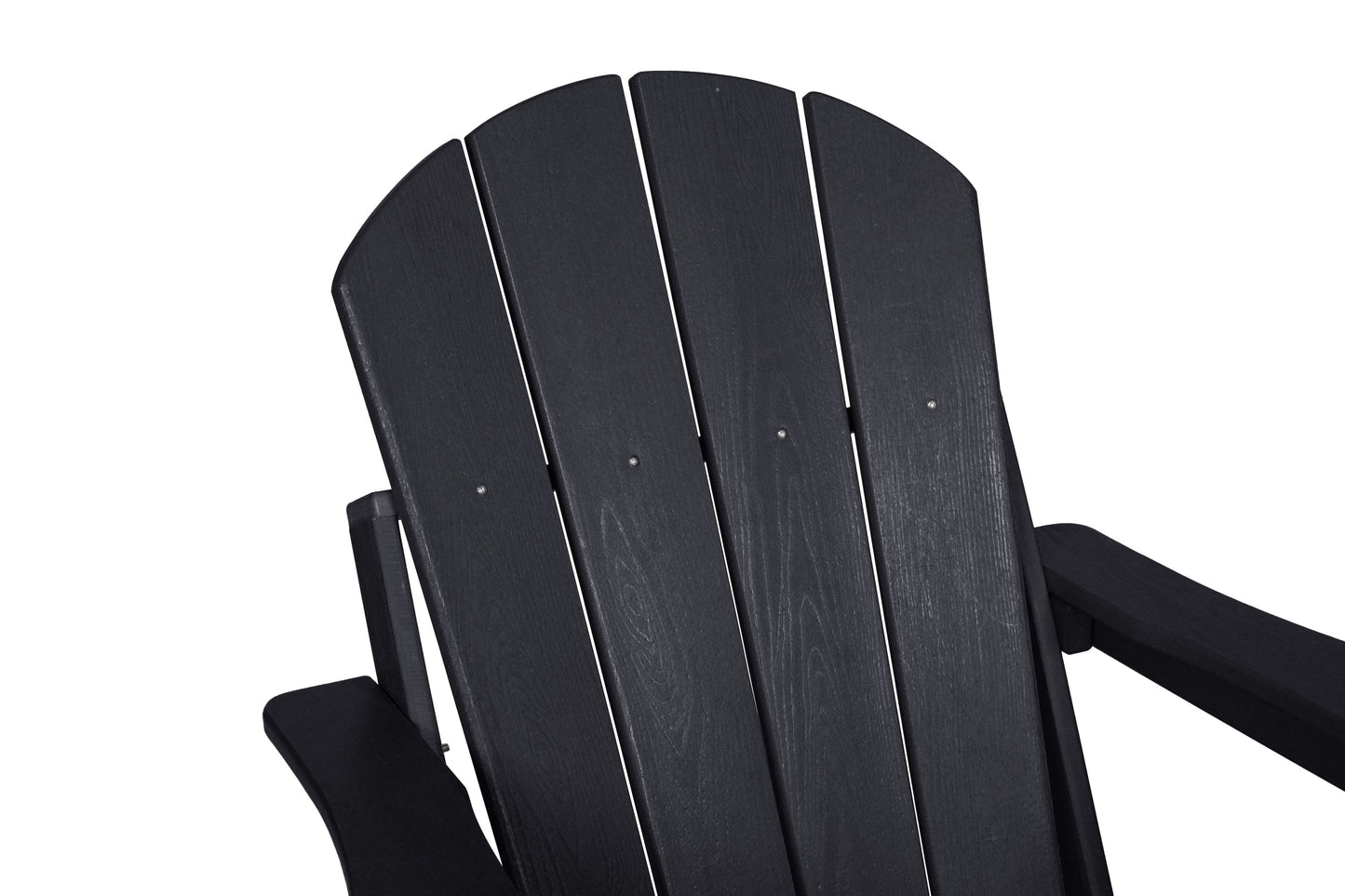 Folding outdoor Adirondack chair in black wood by HouseOfZazla on Tampa Home & Garden Store