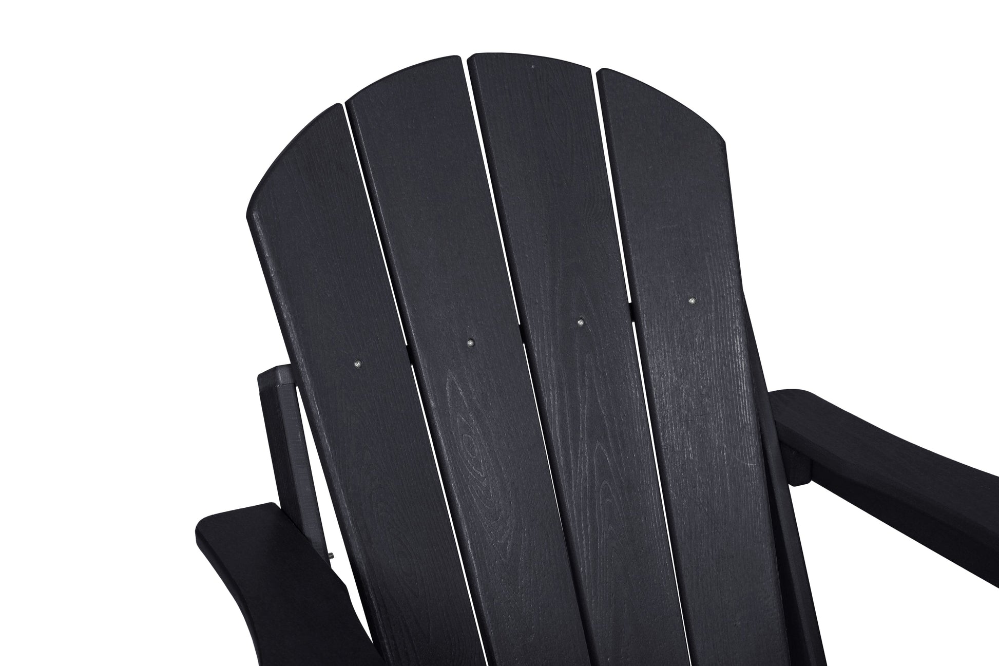 Folding outdoor Adirondack chair in black wood by HouseOfZazla on Tampa Home & Garden Store