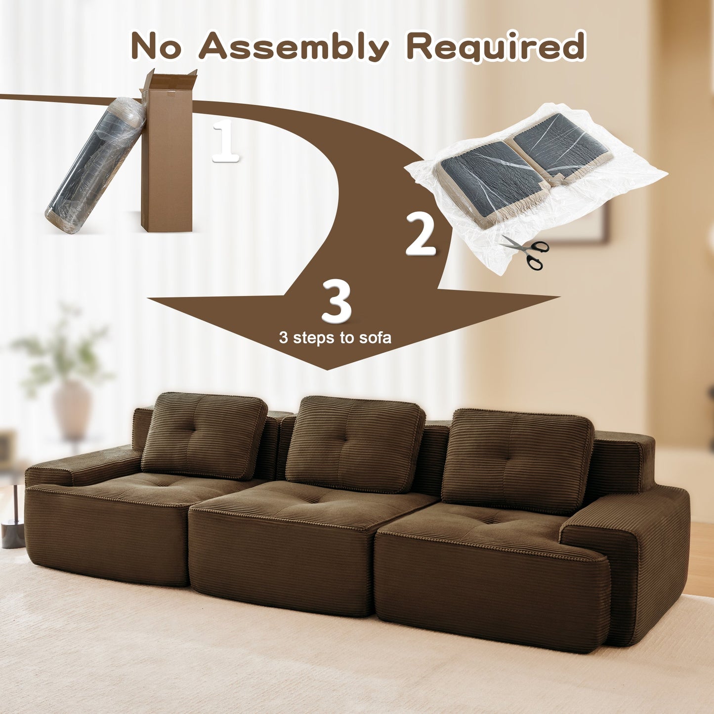 Modern Modular Sofa and Deep Seat Sectional