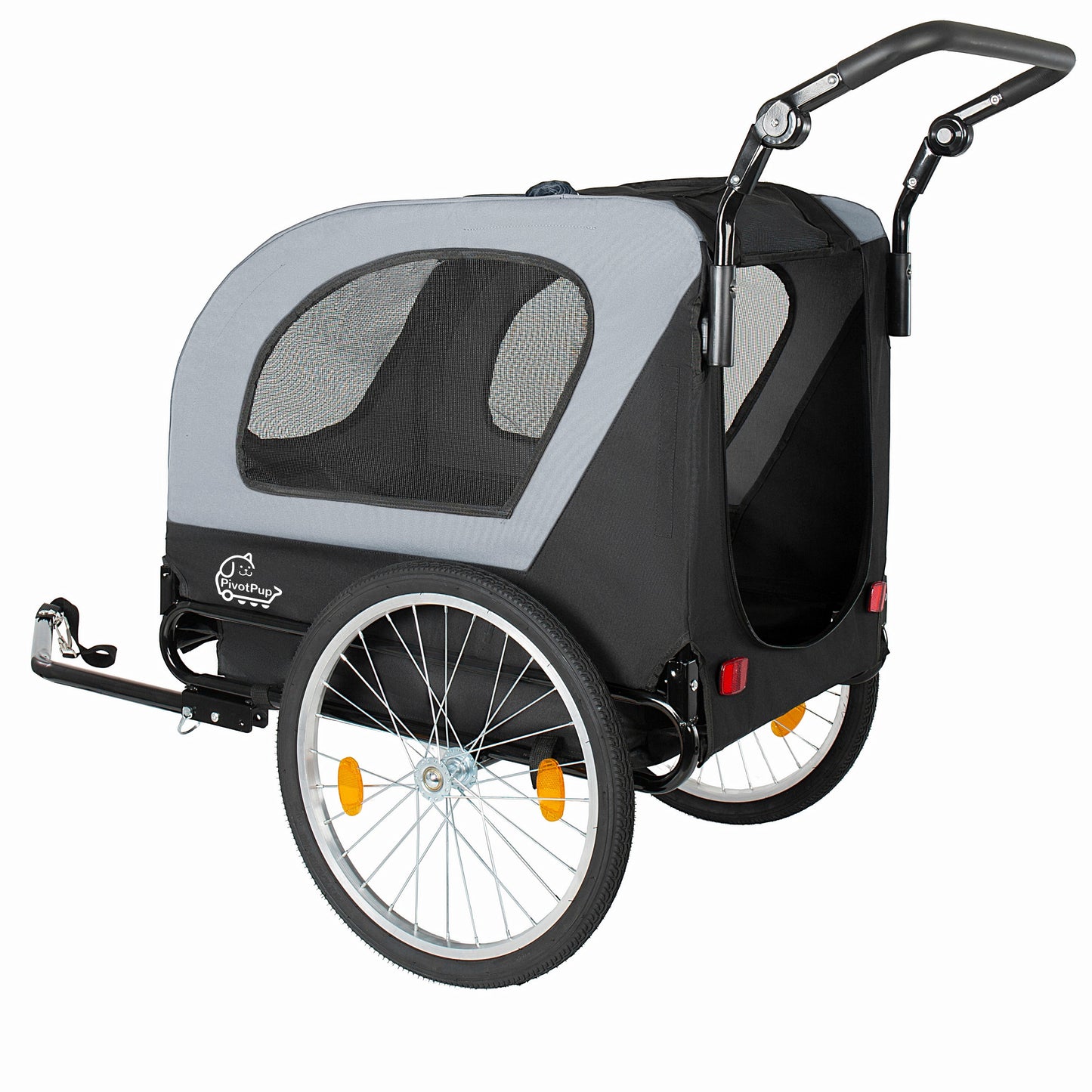 2-in-1 Bike Trailer & Pet Stroller HouseOfZazla with mesh window for dogs up to 110lbs on Tampa Home & Garden Store