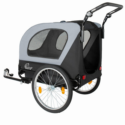 2-in-1 Bike Trailer & Pet Stroller HouseOfZazla with mesh window for dogs up to 110lbs on Tampa Home & Garden Store
