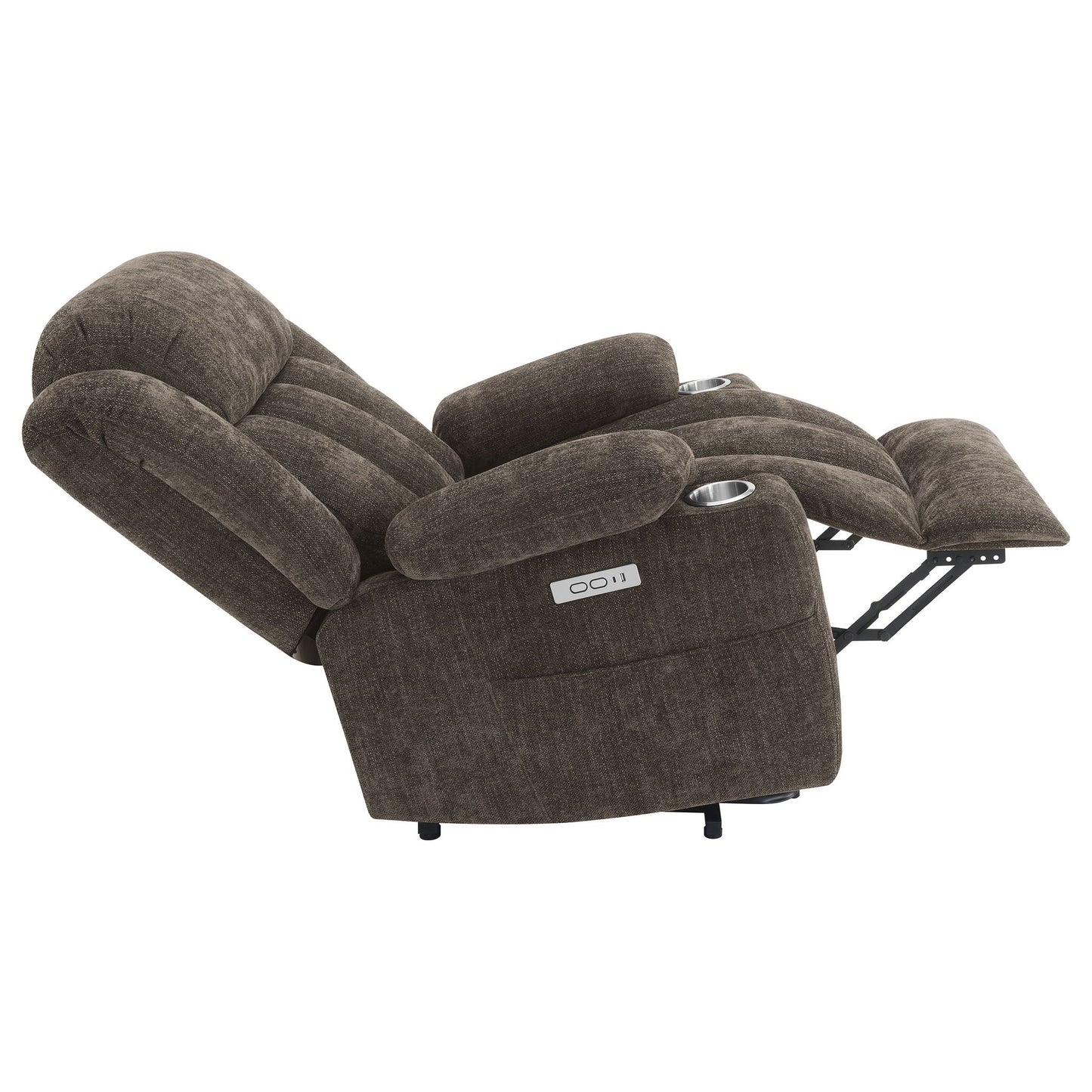 Beca upholstered power lift recliner with cupholders and USB charging by HouseOfZazla on Tampa Home & Garden Store