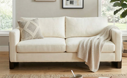 Modern 3 Seater Sofa and Chenille Upholstery
