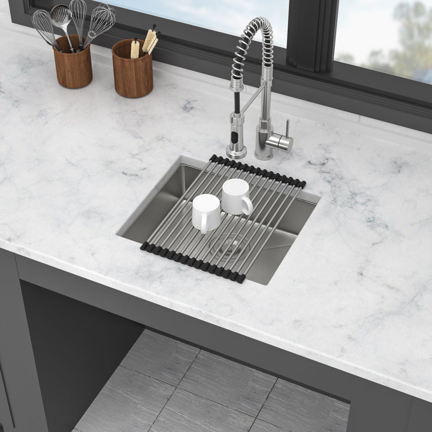 Modern Deep Single Bowl and Stainless Steel Sink