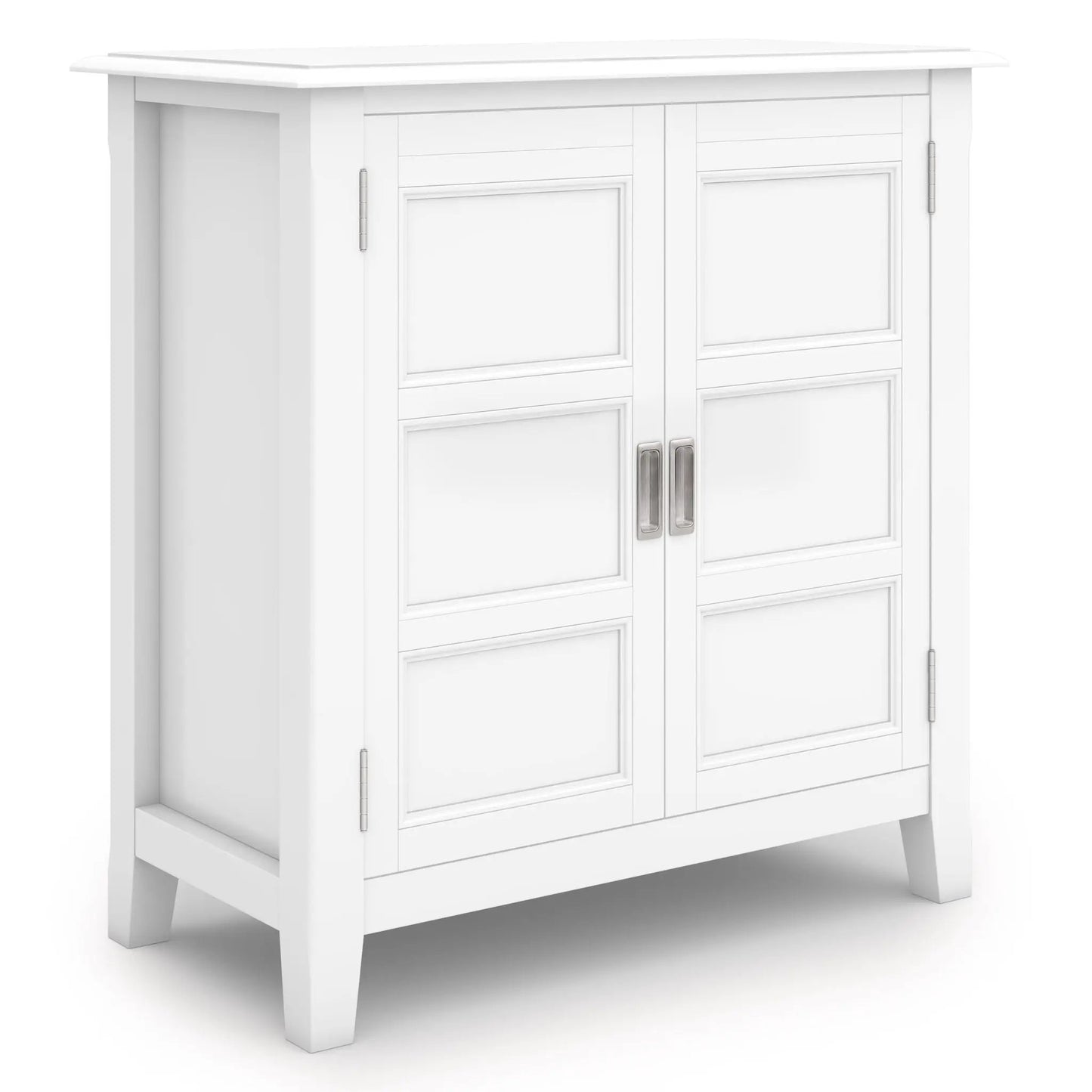 Burlington handcrafted low storage cabinet white finish, doors, metal hardware Unique Piece Furniture on Tampa Home & Garden Store