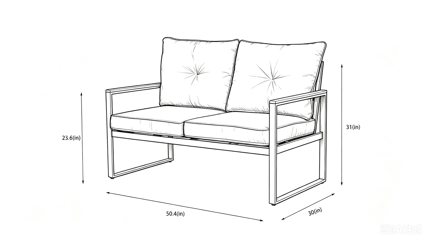 Oversized Steel and Outdoor Conversation Set