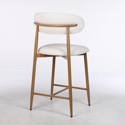 Set of Upholstered Counter Bar Stools for Kitchen