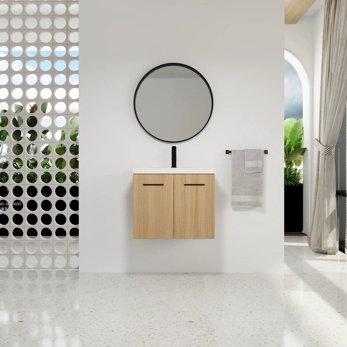 Floating Bathroom Vanity with Sink Wall Mounted