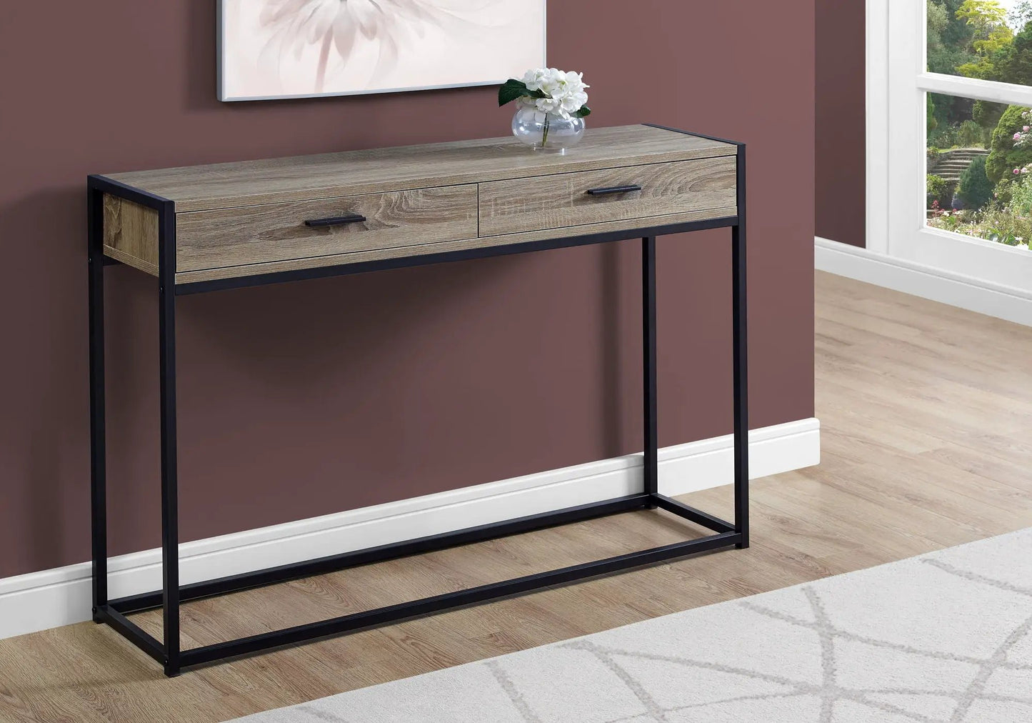 Accent Console Table for Entryway with Drawers