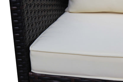3 Piece Outdoor Wicker and Rattan Patio Set