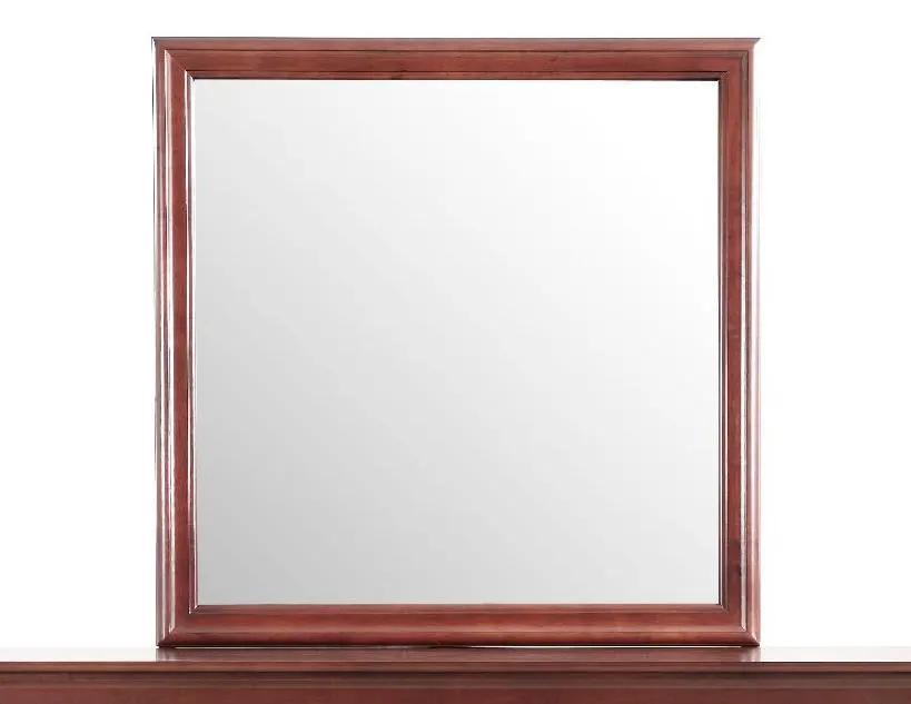 Traditional wall mirror with warm cherry wood frame by Unique Piece Furniture on Tampa Home & Garden Store