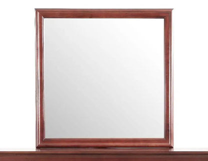 Traditional wall mirror with warm cherry wood frame by Unique Piece Furniture on Tampa Home & Garden Store